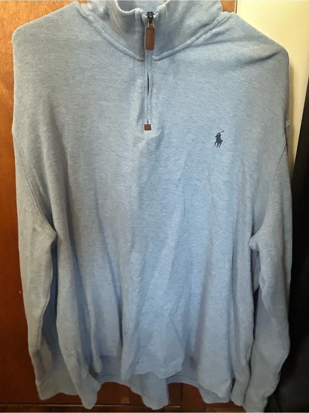 Polo by Ralph Lauren Light Blue Quarter-Zip Pullover